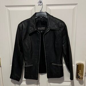 Wilson Women's Classic Black Leather Jacket